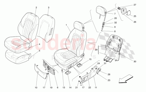 Part Diagram for Maserati 673015440