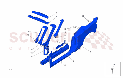 Part Diagram for Maserati 673016554