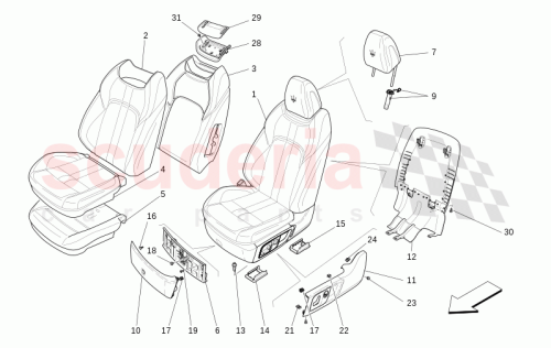 Part Diagram for Maserati 670151822