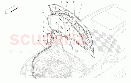 Part Diagram for Maserati 670105807