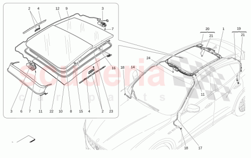 Part Diagram for Maserati 673011601