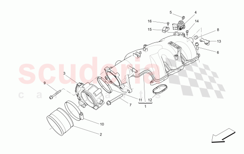 Part Diagram for Maserati 317389