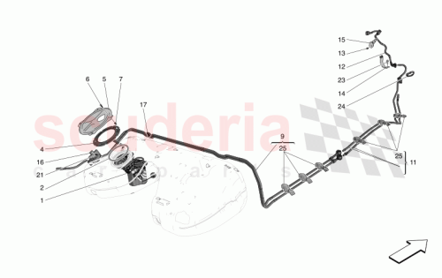 Part Diagram for Maserati 675001574