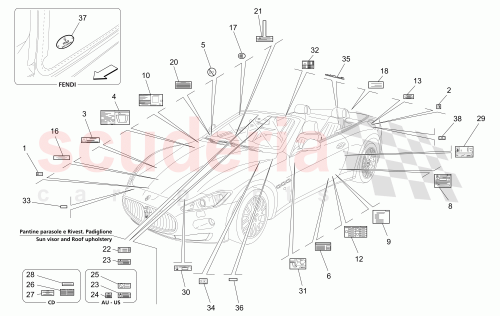 Part Diagram for Maserati 258915