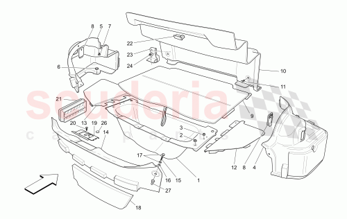 Part Diagram for Maserati 81574706