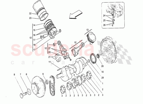 Part Diagram for Maserati 268899