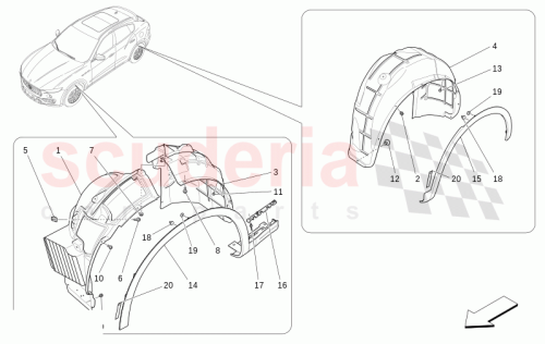Part Diagram for Maserati 670217118