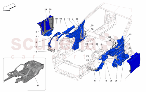 Part Diagram for Maserati 670173047