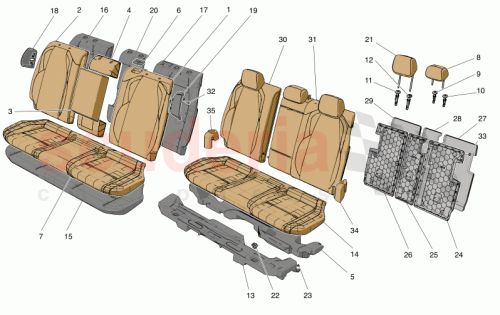 Part Diagram for Maserati 910043432