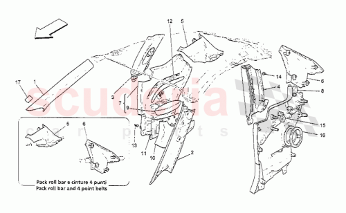 Part Diagram for Maserati 68707000