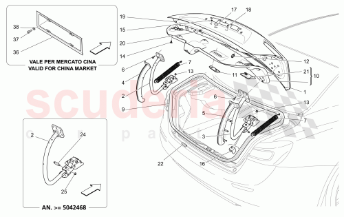 Part Diagram for Maserati 670009222