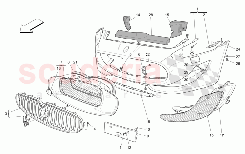 Part Diagram for Maserati 980145442