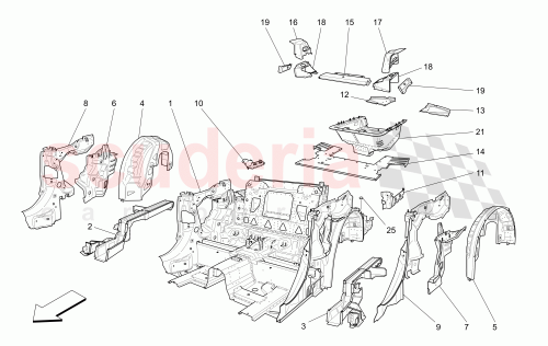 Part Diagram for Maserati 81799900