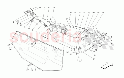 Part Diagram for Maserati 192992