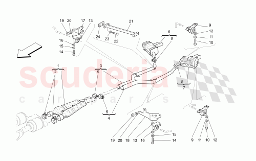 Part Diagram for Maserati 184815