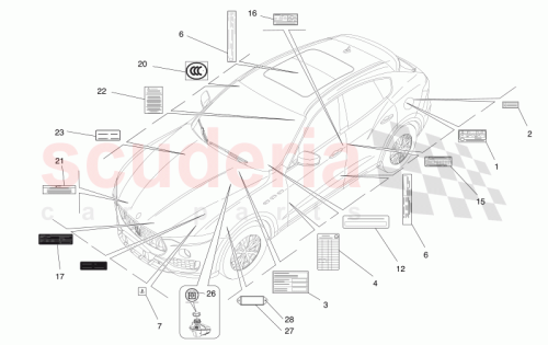 Part Diagram for Maserati 675000283