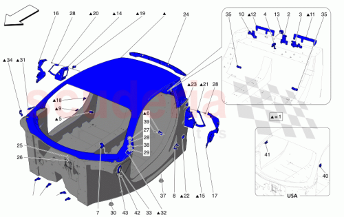 Part Diagram for Maserati 670308369