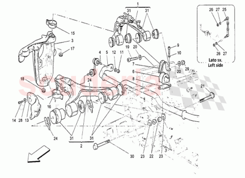 Part Diagram for Maserati 259572