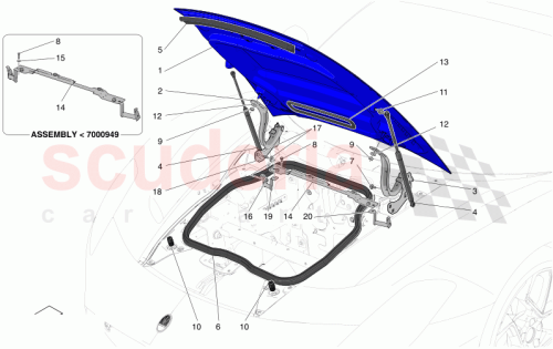 Part Diagram for Maserati 675001258