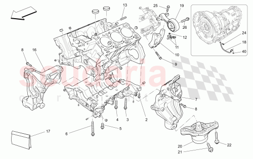 Part Diagram for Maserati 46334924