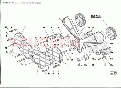 Part Diagram for Maserati 311020107