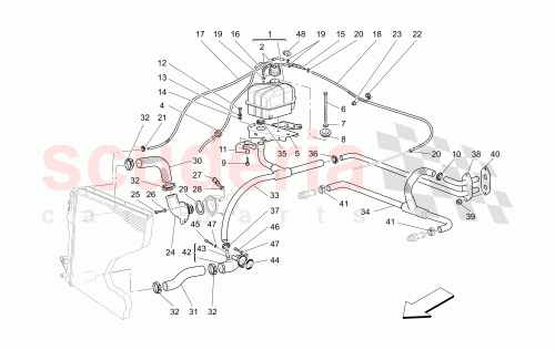 Part Diagram for Maserati 168220