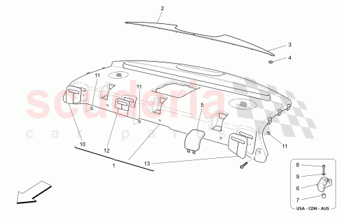 Part Diagram for Maserati 981306215