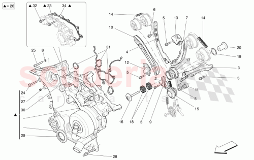 Part Diagram for Maserati 295221