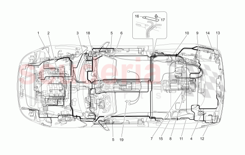 Part Diagram for Maserati 205523