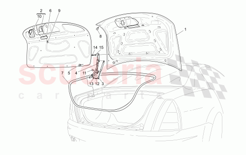 Part Diagram for Maserati 66517200
