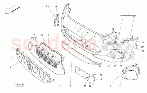 Part Diagram for Maserati 89176700