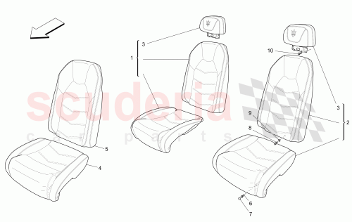 Part Diagram for Maserati 956453331