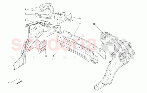 Part Diagram for Maserati 670106337
