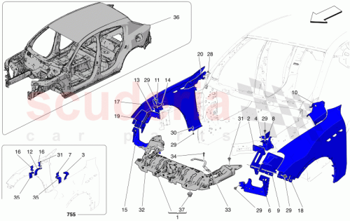 Part Diagram for Maserati 670182557