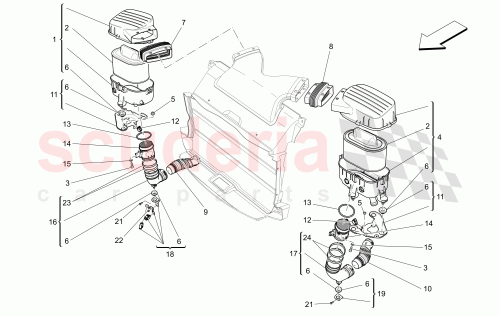 Part Diagram for Maserati 673007389