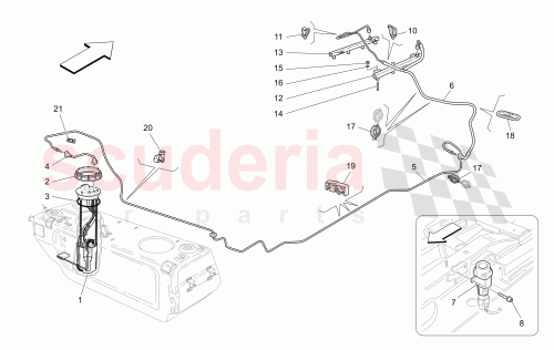 Part Diagram for Maserati 256139