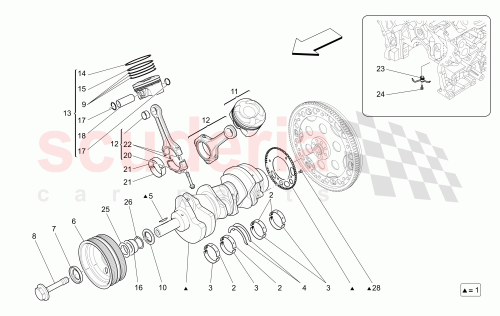 Part Diagram for Maserati 279503