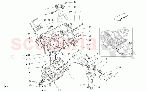 Part Diagram for Maserati 10839600