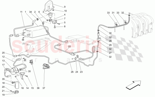 Part Diagram for Maserati 10440790
