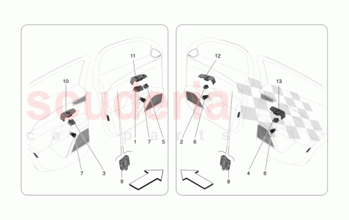 Part Diagram for Maserati 673014508