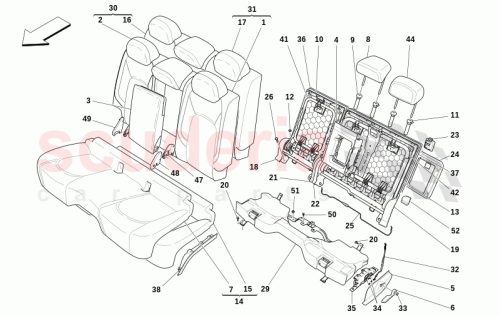 Part Diagram for Maserati 673015411