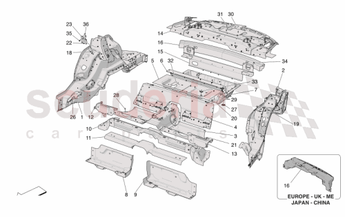 Part Diagram for Maserati 673015428