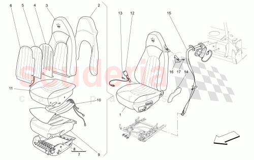 Part Diagram for Maserati 981200209