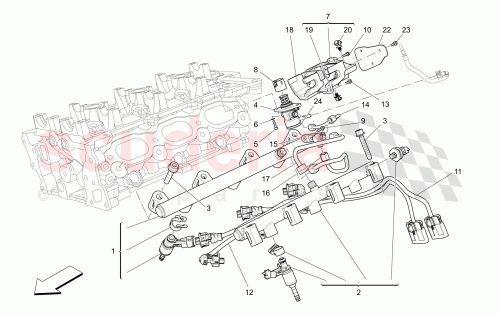 Part Diagram for Maserati 309114