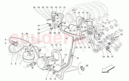 Part Diagram for Maserati 226274