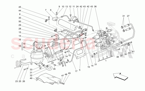 Part Diagram for Maserati 14301924