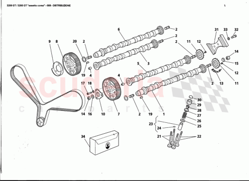 Part Diagram for Maserati 600033311