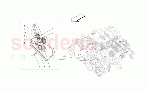 Part Diagram for Maserati 224100
