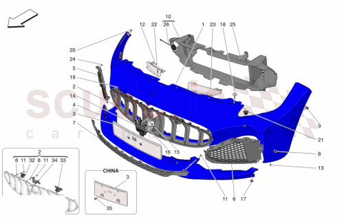 Part Diagram for Maserati 670168229
