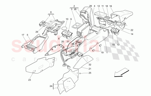 Part Diagram for Maserati 69890849